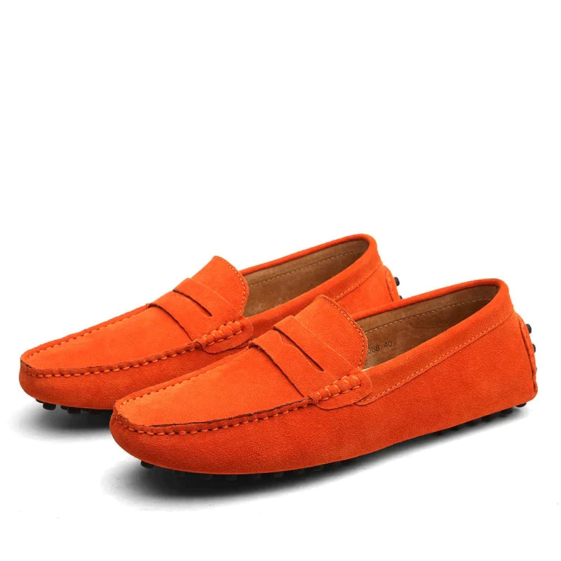 HUGO - Loafers i italiensk ruskind 7