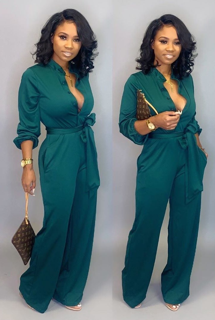 Stilfuld Didi Jumpsuit med Luksuriøse Lange Ærmer