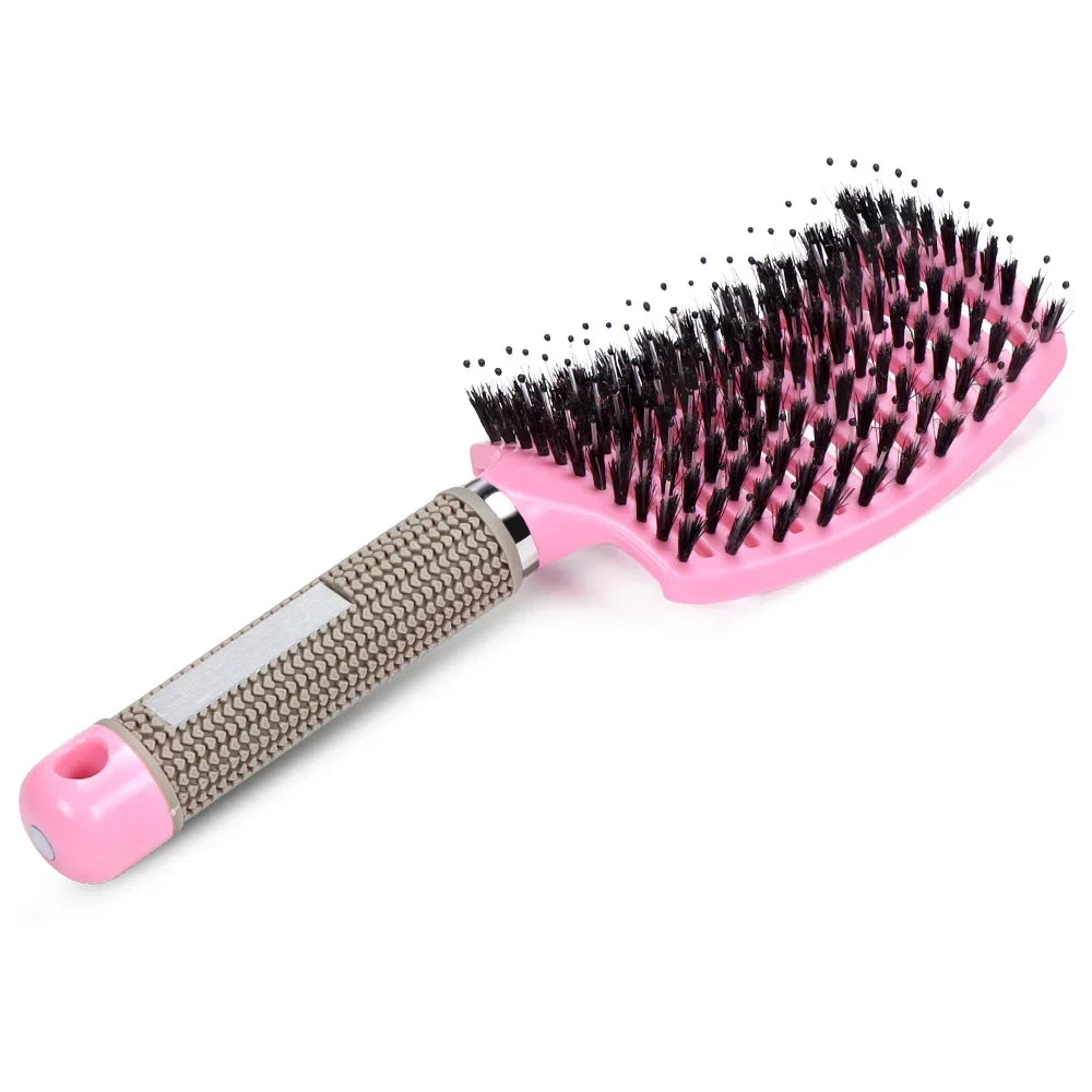 SilkyDetangle Comb - Bristle & Nylon Hairbrush voor moeiteloze styling-6