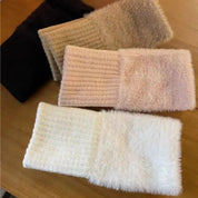 Halvfinger plyshandsker – Stilfuld vintervarme til mænd og kvinder med fingerløs fleksibilitet 2