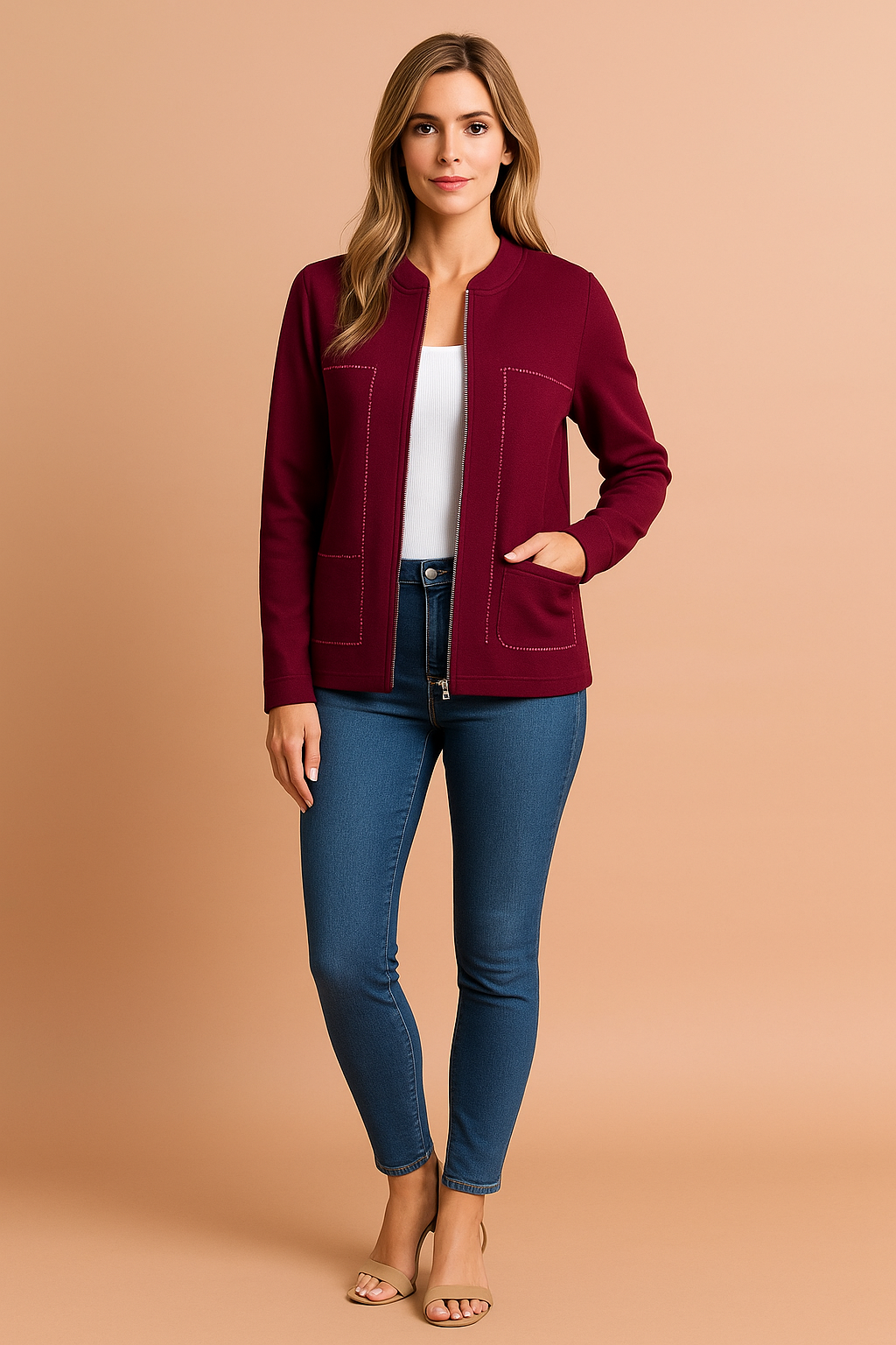 Hannah | Moderne blouse met rits 3