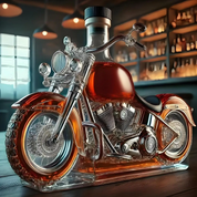 Harley motorcykelformet whiskykaraffel til hjemmebar 0