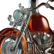Harley motorcykelformet whiskykaraffel til hjemmebar 5