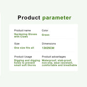 Haveklo - Gravehandsker, Havearbejde, Dypning, Arbejdsbeskyttelse, Poter med 4/8-klo 8