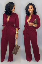 Stilfuld Didi Jumpsuit med Luksuriøse Lange Ærmer