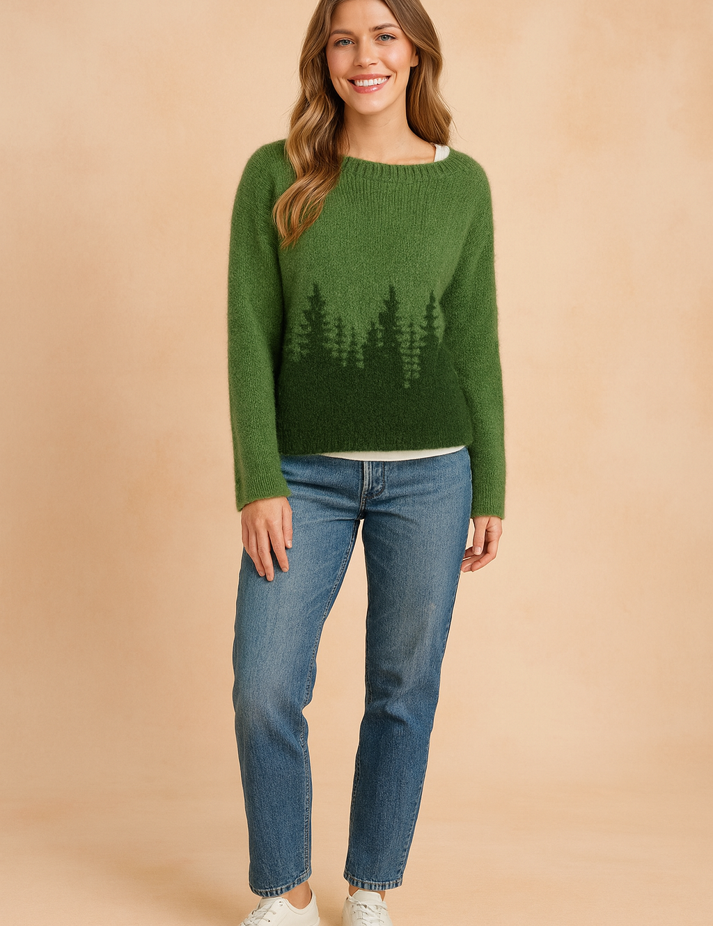 Helena | Sweater med skovmotiv 0