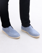 Herre Suede Loafers Komfortabel Læderindsats 7