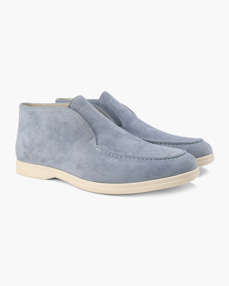Herre Suede Loafers Komfortabel Læderindsats 9