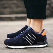 Herre lette sneakers med åndbart stof, fleksibel sål 0