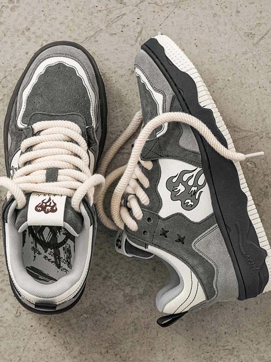 Herre vintage skatesko med behagelig slidstærk gummisål 5