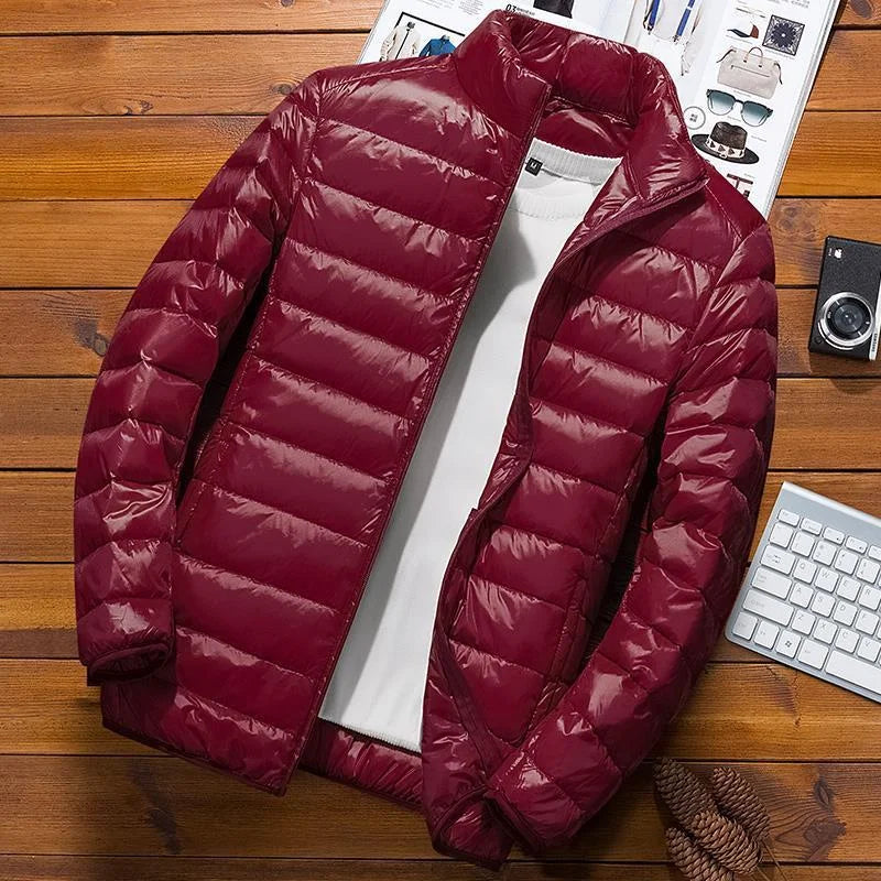 Herre vinterjakke med hætte | Langærmet 4