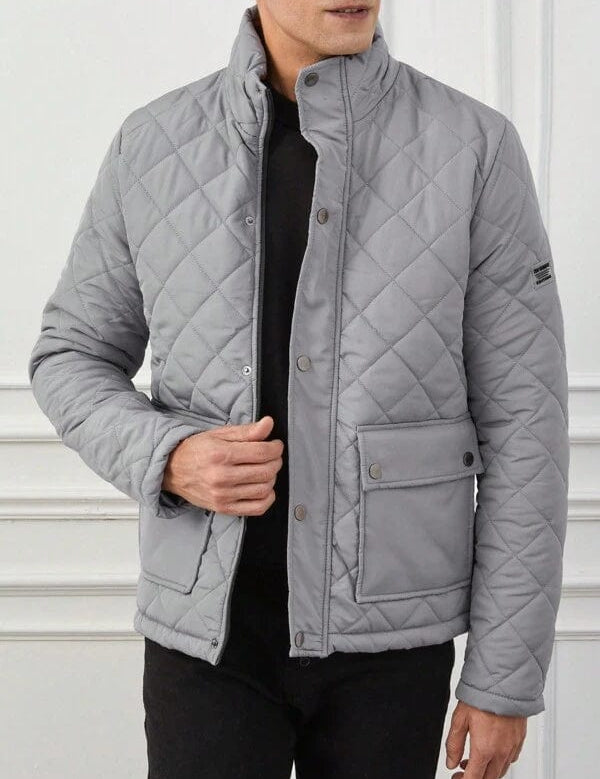 Herre vinterquiltet jakke | Langærmet 1