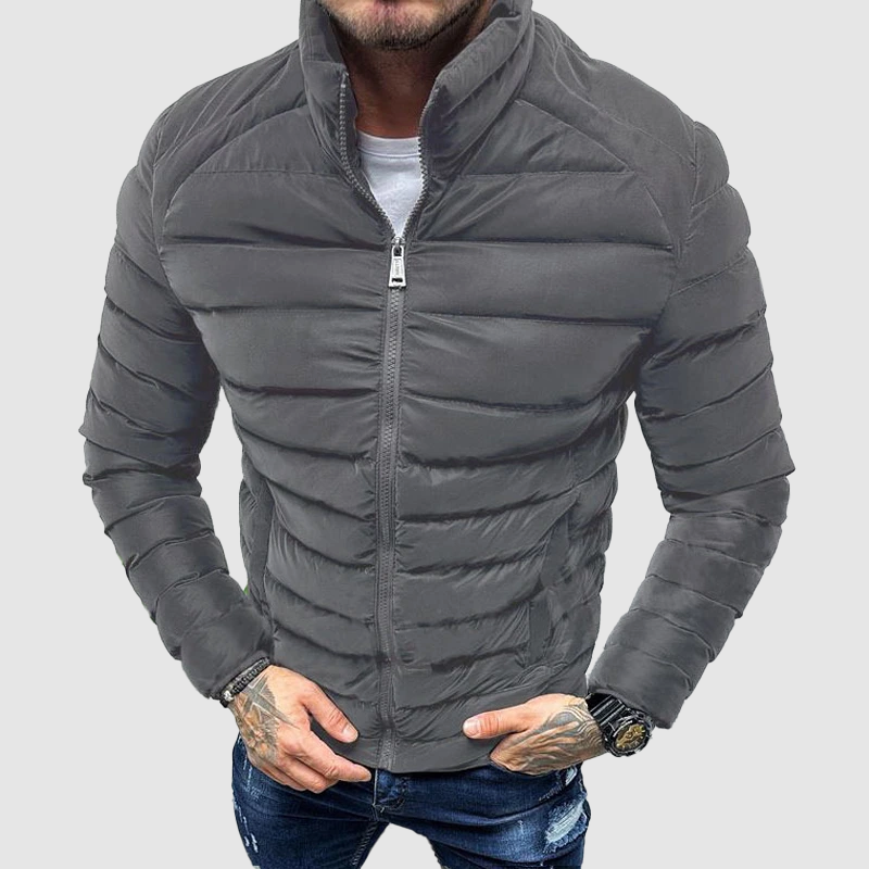 Herre vinterquiltet jakke | Slim fit 2