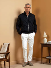 Herre vinterquiltet jakke | Sort 3