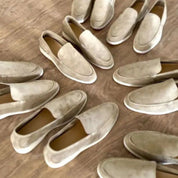 Herreslip-on loafers Komfortable memory foam læderblanding 4