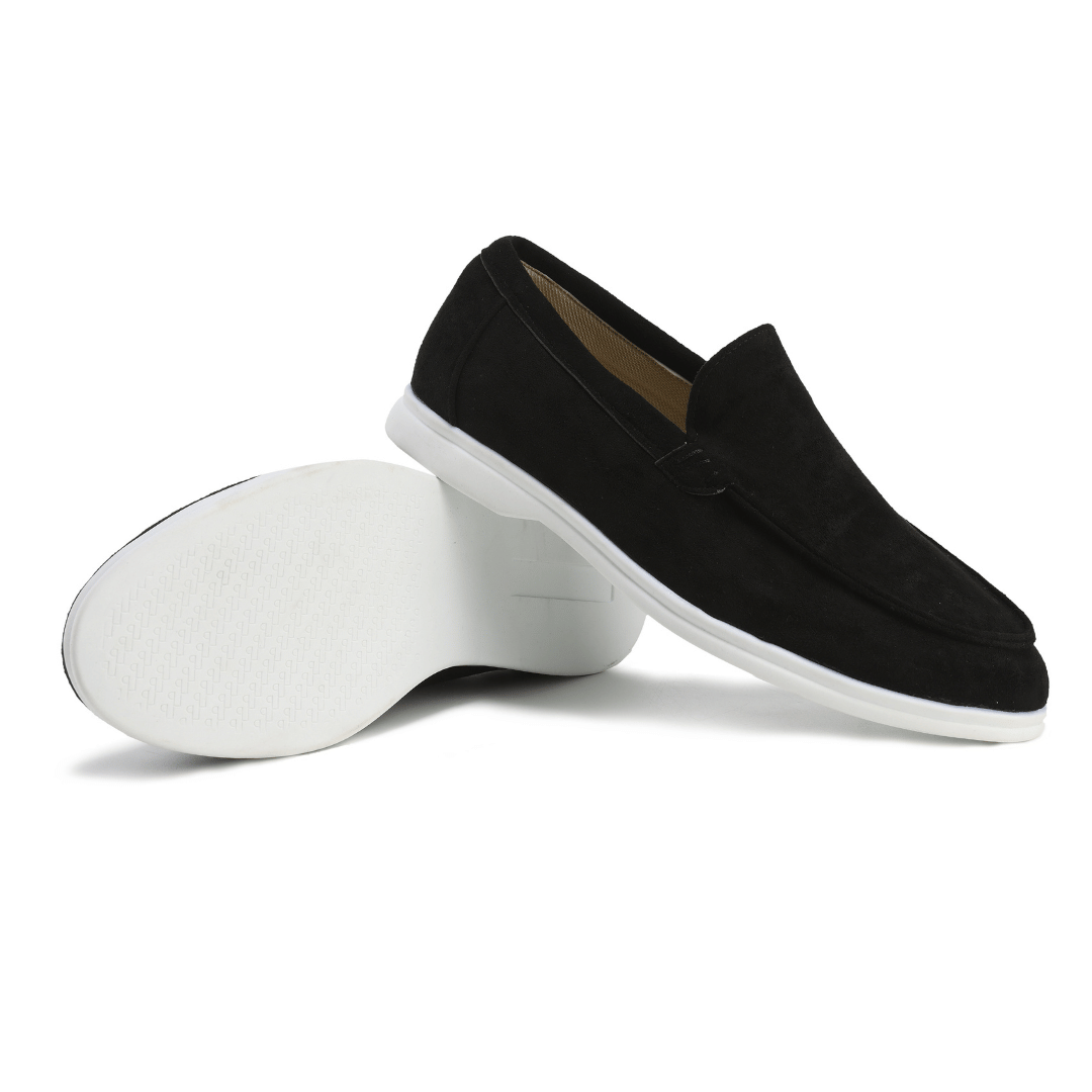 Herreslip-on loafers Komfortable memory foam læderblanding 5