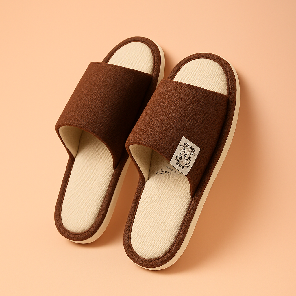 Herretøfler med åben tå | Lette, skridsikre sko til hjemmet 2