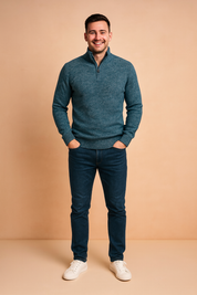 Herretrøje med lynlås til kolde dage 0