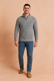 Herretrøje med lynlås til kolde dage 3