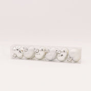 Hjerteformede juletræskugler sæt 5