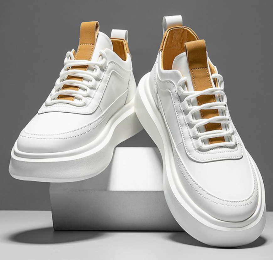 Max | Essentielle Hvide Sneakers til Mænd - Stilfulde & Komfortable
