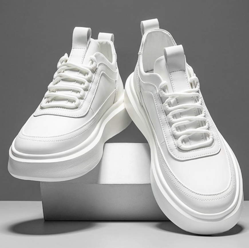 Max | Essentielle Hvide Sneakers til Mænd - Stilfulde & Komfortable