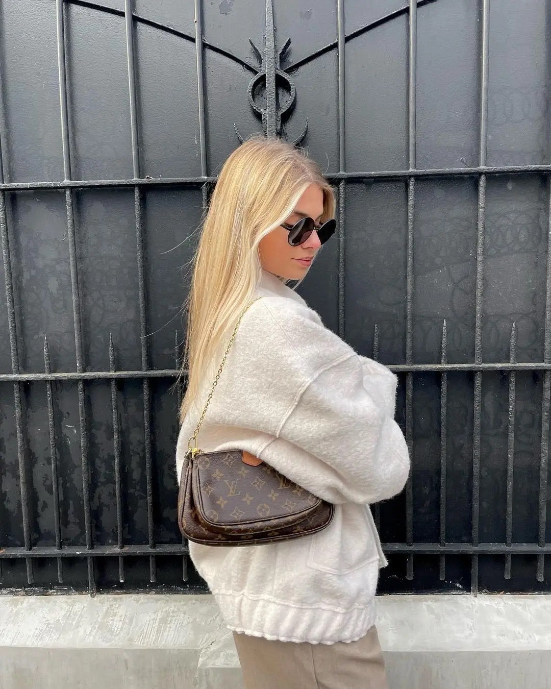 Seline | Stilfuld Grå Tweed Vinterjakke