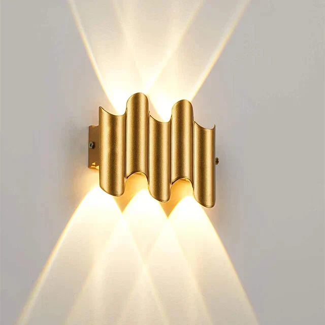 Vegas Vibe Lampe | Moderne Golfmønster Væglampe