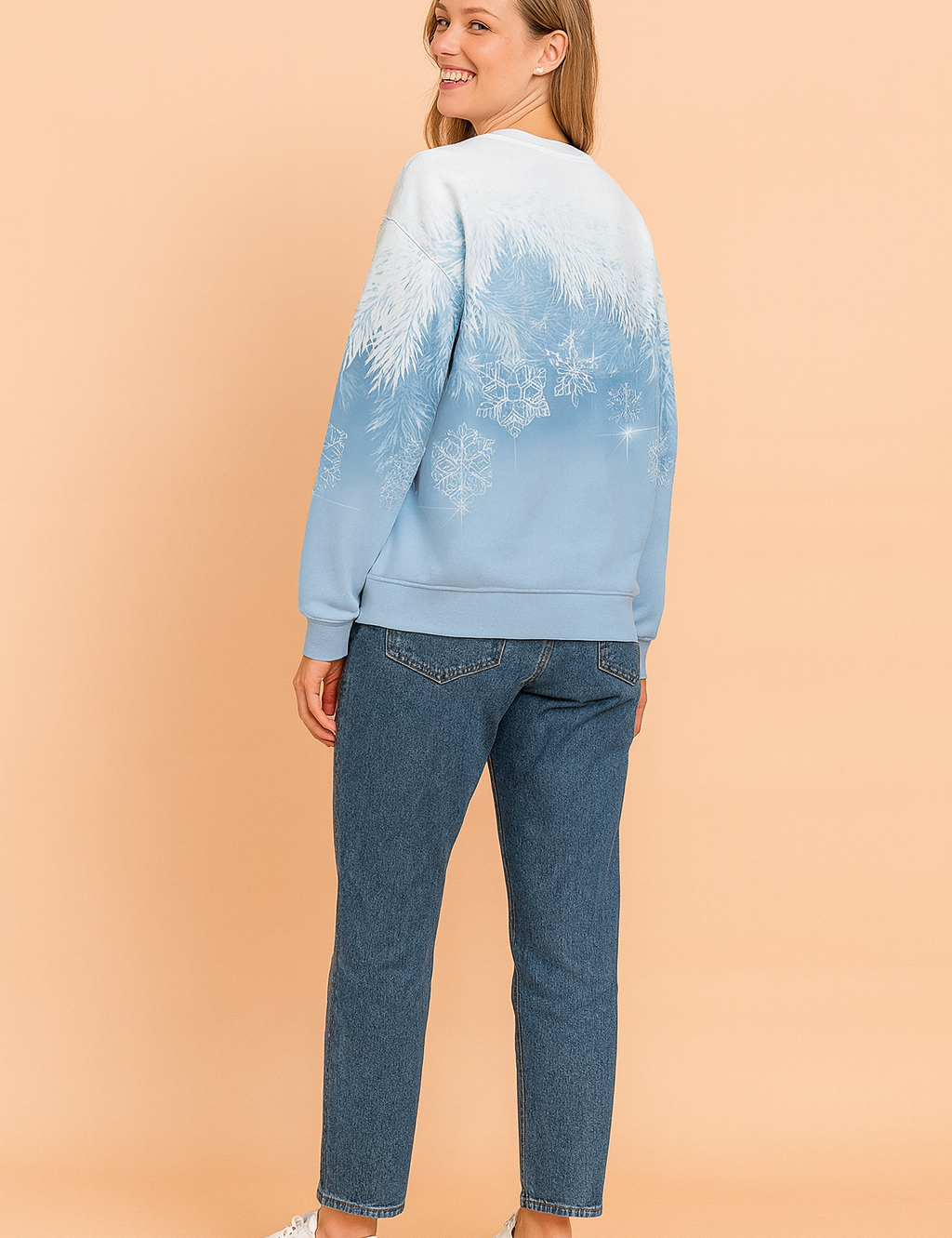 Ilona | Sweater med vintersnefnugmotiv 1