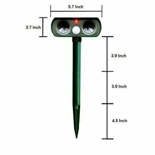 Infrarød soldrevet skadedyrsbekæmper til dyr (1 stk.) 5