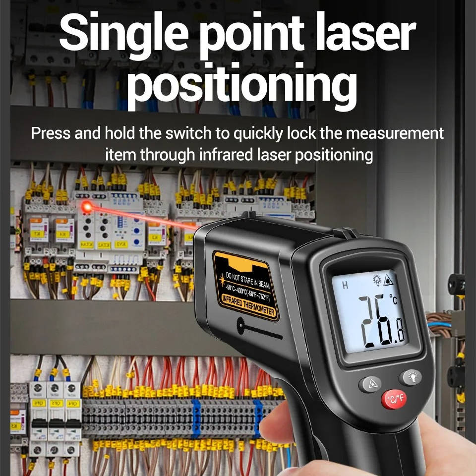 Infrarødt lasertermometer alt-i-én 1