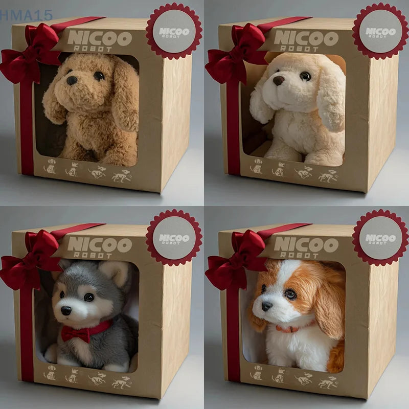 Interaktiv robothvalpelegetøj med gøen og gåfunktioner – Realistisk AI-kælehund til børn 1