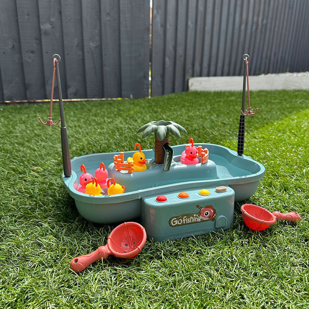 Interaktivt vandfiskespil for børn – andefangstaktivitet, der forbedrer motoriske færdigheder og kreativitet 3