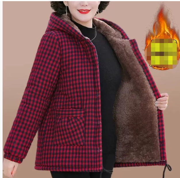 Varm moderne vinterjakke til kvinder | Hætte