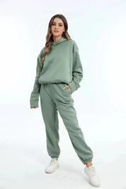 Helene | Komfortabelt Dame Joggingtøj med Hoodie og Joggingbukser