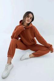 Helene | Komfortabelt Dame Joggingtøj med Hoodie og Joggingbukser