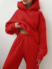 Helene | Komfortabelt Dame Joggingtøj med Hoodie og Joggingbukser