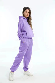 Helene | Komfortabelt Dame Joggingtøj med Hoodie og Joggingbukser