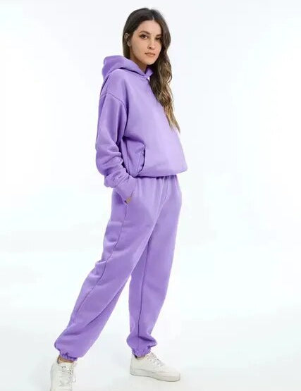 Helene | Komfortabelt Dame Joggingtøj med Hoodie og Joggingbukser
