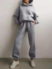 Helene | Komfortabelt Dame Joggingtøj med Hoodie og Joggingbukser