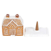 Jule Sne Top Resin Ginger Cake Cottage Røgelsebrænder 3