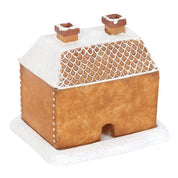 Jule Sne Top Resin Ginger Cake Cottage Røgelsebrænder 4