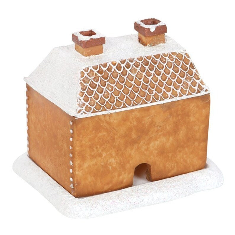 Jule Sne Top Resin Ginger Cake Cottage Røgelsebrænder 4
