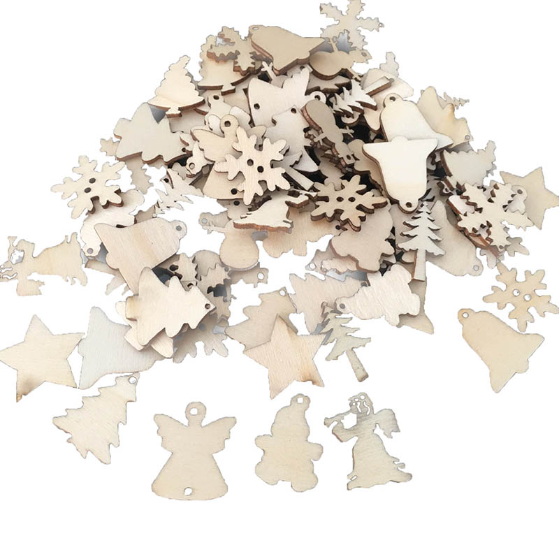 Juleophæng i træ, sæt med 50 dele 1