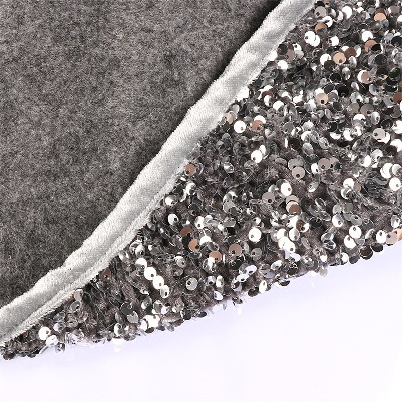 Julepailetdekoration til juletræ, paillettræskørt 4