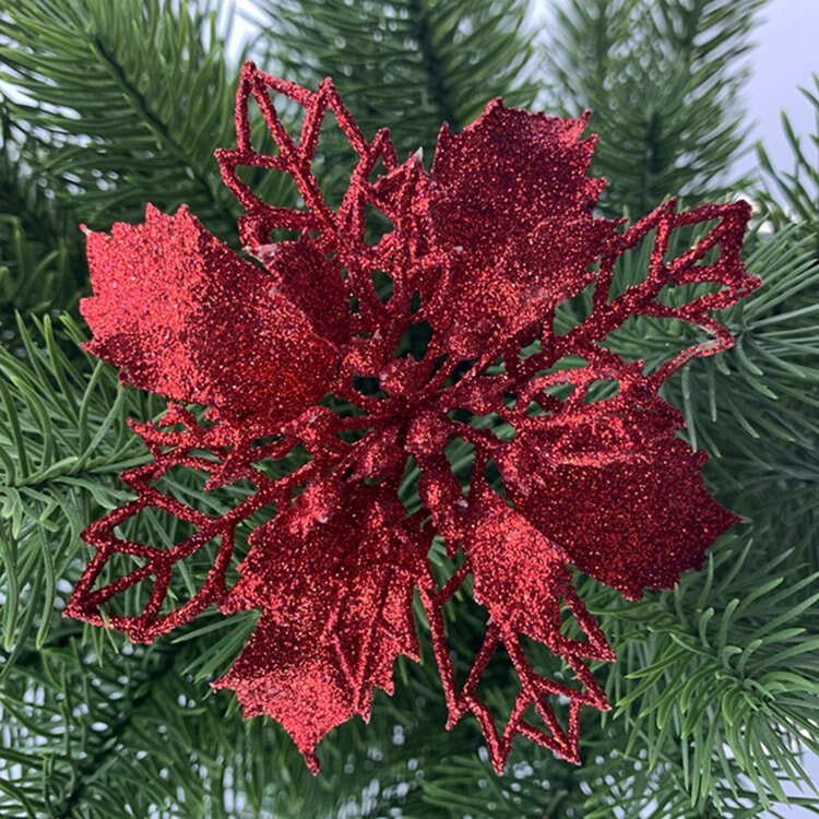 Julepynt Blomsterdekorationer Sæt 4