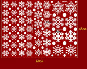 Julesnefnug vinduesklistermærker 48 dele sæt 2