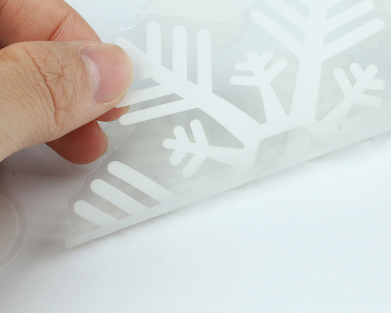 Julesnefnug vinduesklistermærker 48 dele sæt 3