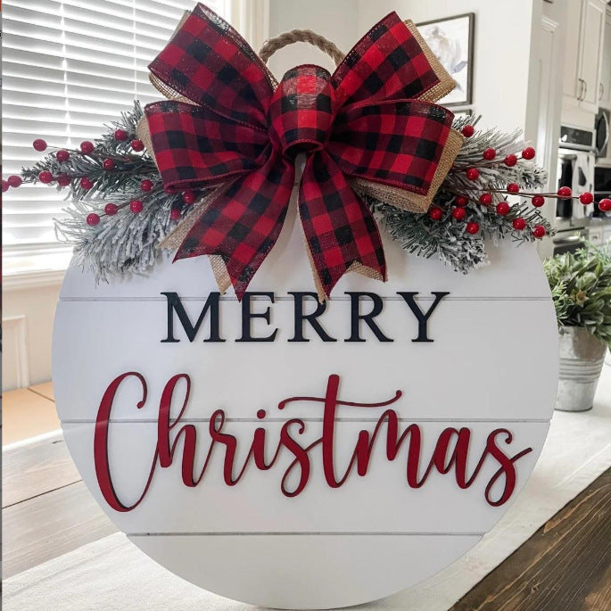 Juletræbræt Guirlande dørpladedekorationer 1