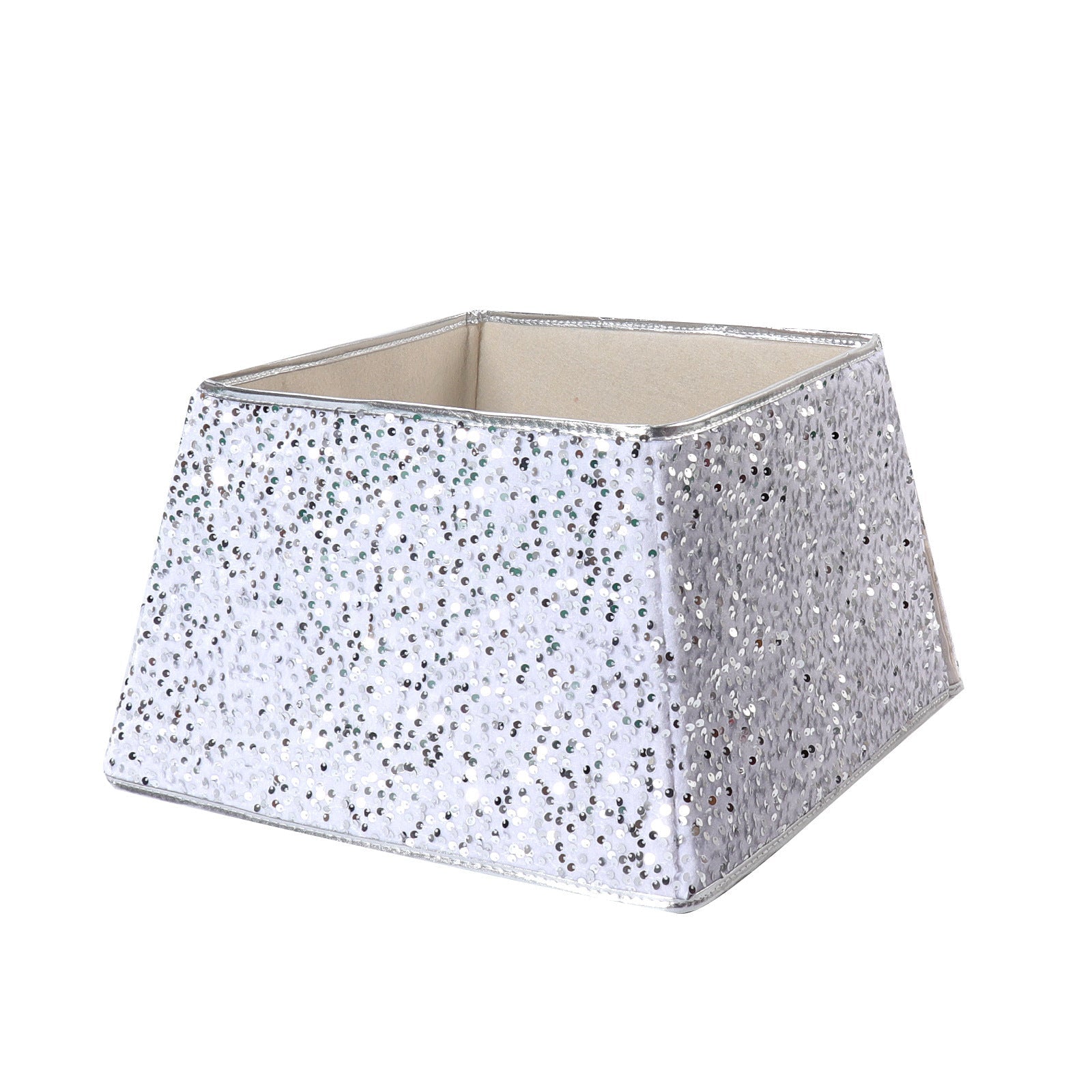 Juletræsforklæde med pailletter og dekorativ base 3